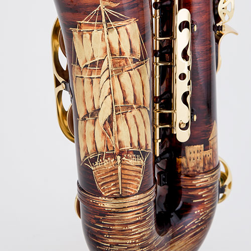 Chateau art saxophone sail boat